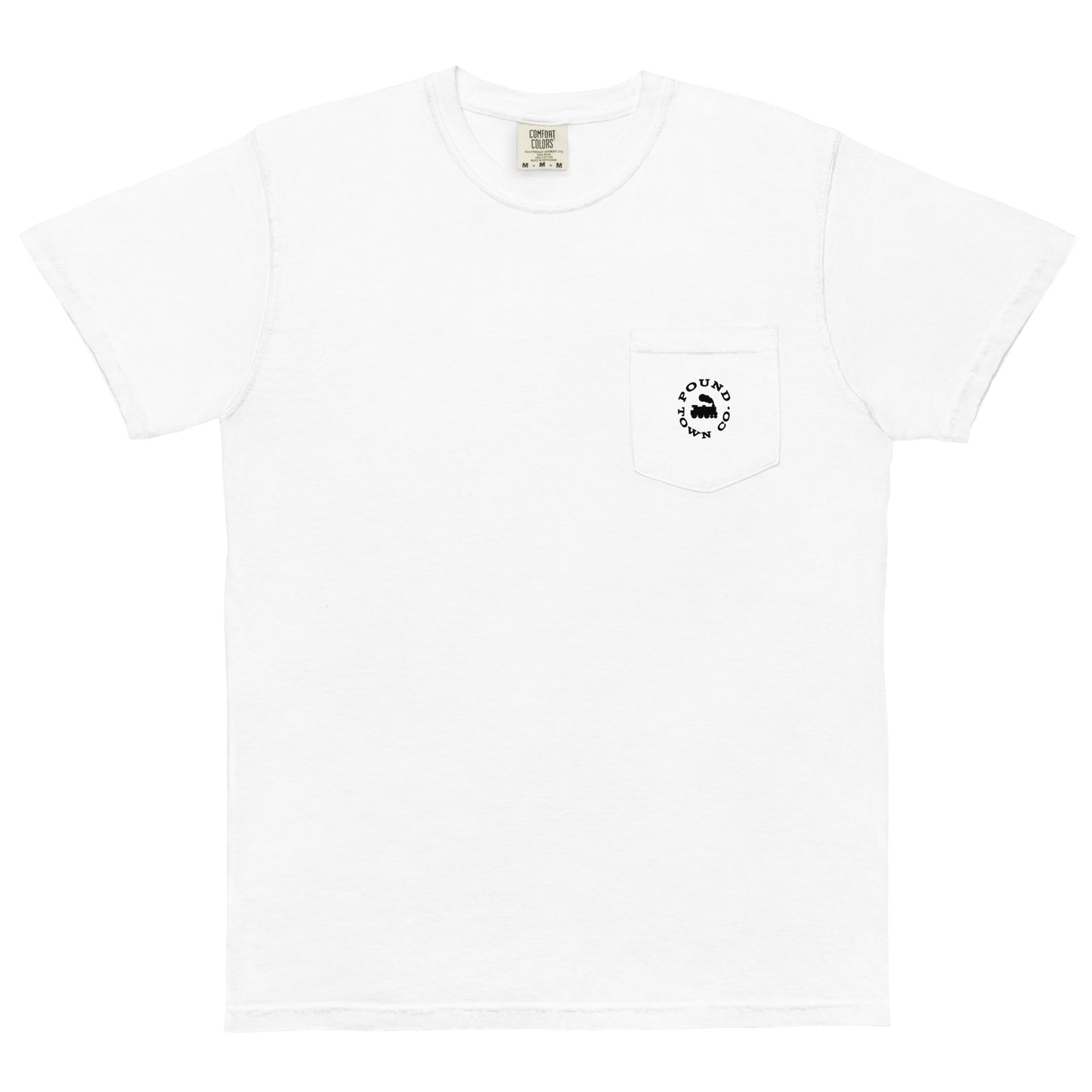 Poundtown Company Unisex garment-dyed pocket t-shirt